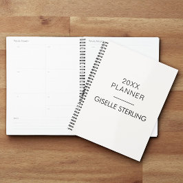 Agenda Bienes Raíces Beige Neutral Negocio Moderno