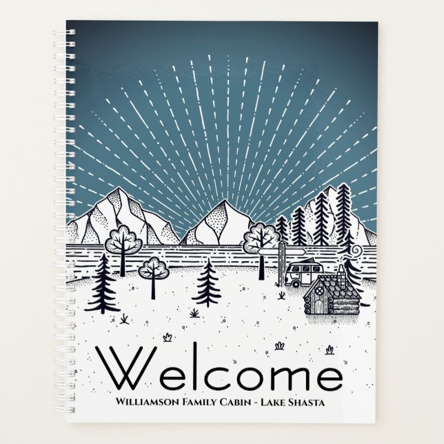 Agenda Bienvenida al cliente de alquiler de vacaciones en (Anverso)