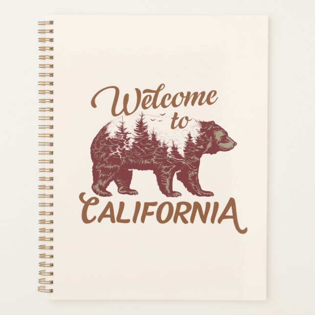 Agenda Bienvenidos a California Bear Forest (Anverso)