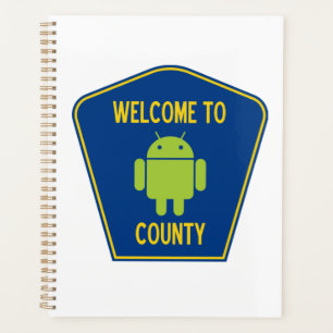 Agenda Bienvenidos Al Condado De Android (Rótulo De Trans