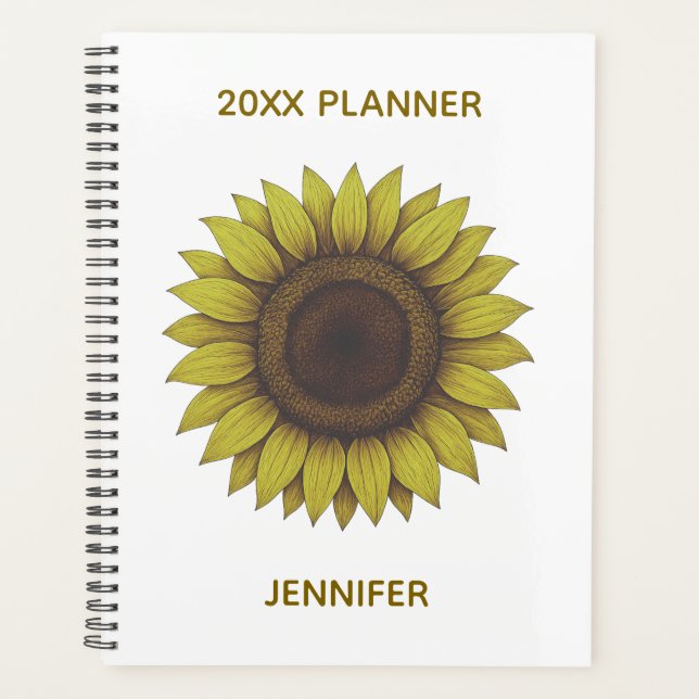Agenda Big Beautiful Earthy Sunflower Unisex (Anverso)