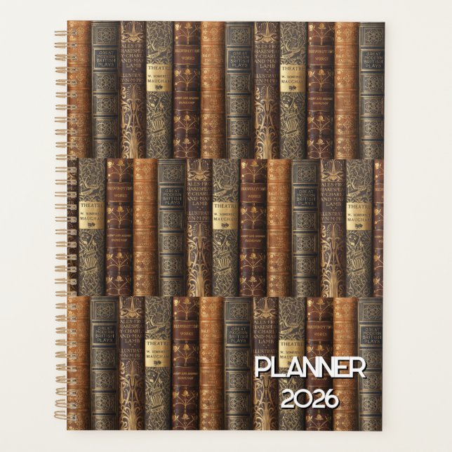 Agenda Bilbiophile (theatre theme) Planner 2026 (Anverso)