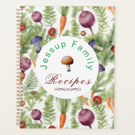 Agenda Binder de recetas familiares personalizadas, libro