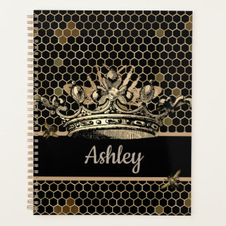 Agenda Black and Gold Queen Bee