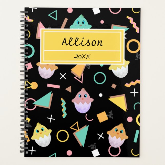 Agenda Black Baby Chick (Anverso)