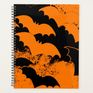 Agenda Black Bats In Flight Naranja