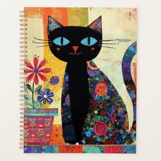 Agenda Black Cat Folk Art