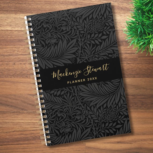 Agenda Black Floral Pattern 2026 (Subido por el creador)
