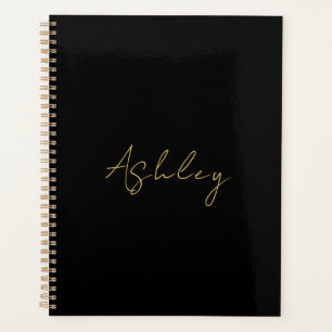 Agenda Black Gold Colours Profesional Trendy Nombre moder
