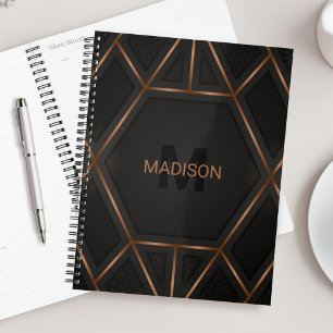Agenda Black Gold Luxury Modern Minimal Resumen