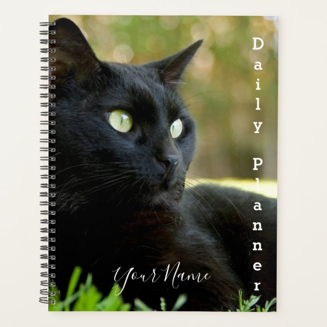Agenda Black Kitty - Daily Planner - HAMbWG (Anverso)