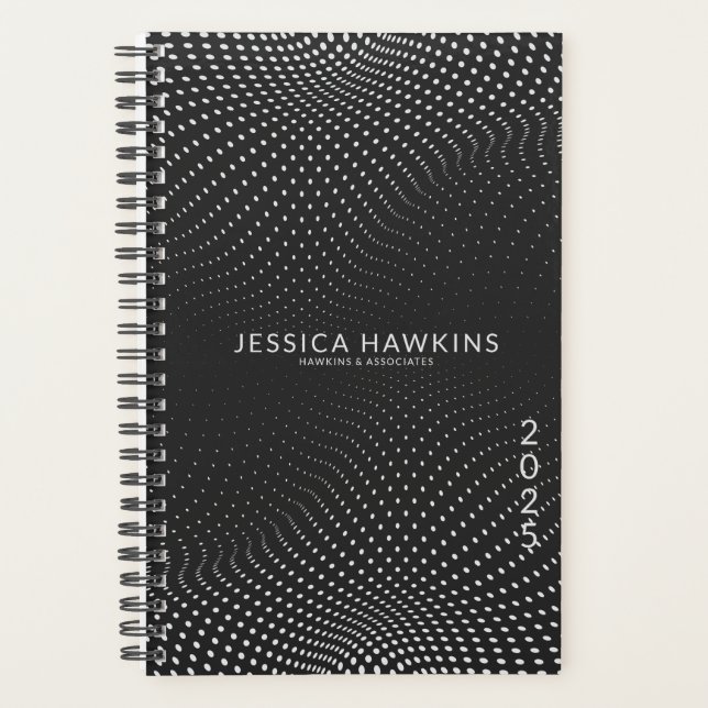 Agenda Black Pop Dots Year Weekly (Anverso)