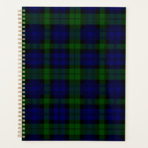 Agenda Black Watch Tartan Blue Green Plage