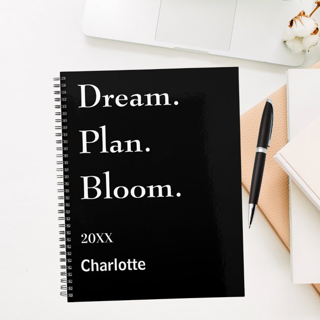 Agenda Black white motivational quote 2026 (Subido por el creador)