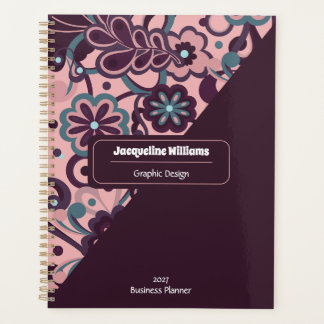 Agenda Blackberry Groovy Psychedelic 60s 70s Floral 