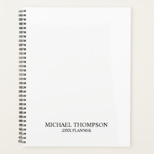 Agenda Blanco y negro profesional