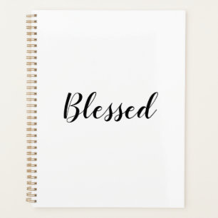 Agenda Blessed texto del guión de personalizado blanco n