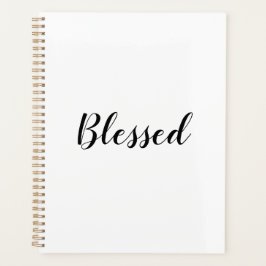 Agenda Blessed texto del guión de personalizado blanco ne