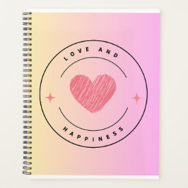Agenda Bloc de notas de amor y felicidad