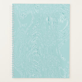 Agenda Bloc de notas de espiral de hielo verde azul
