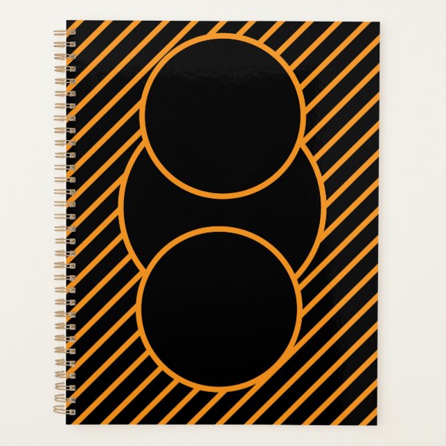 Agenda Bloc de notas de espiral geométrica moderno (Anverso)