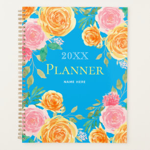 Agenda Bloc de notas de Planeador Floral