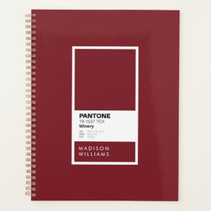 Agenda Bloc de notas de vino de Borgoña personalizado N