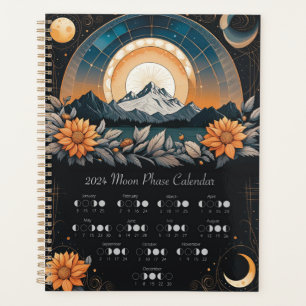 Agenda Bloc de notas del calendario de la fase de la luna