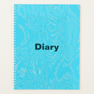 Agenda Bloc de notas en espiral de hielo cian