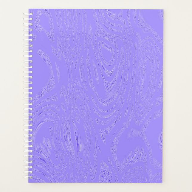 Agenda Bloc de notas en espiral de hielo púrpura (Anverso)