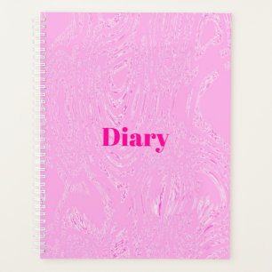 Agenda Bloc de notas en espiral de hielo rosa