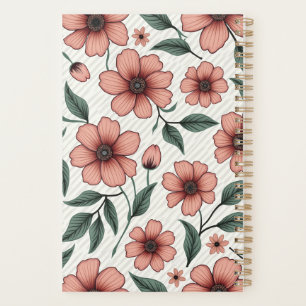 Agenda bloc de notas floral