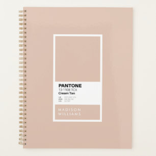 Agenda Bloc de notas personalizado Cream Tan   Beig suave