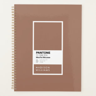 Agenda Bloc de notas personalizado Mocha Brown   Diario p