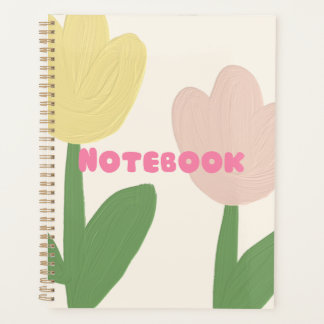 Agenda Bloc de notas Tulip Floral - Elegante para escribi