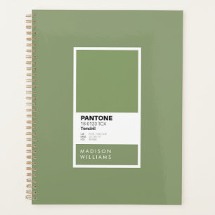 Agenda Bloc de notas verde personalizado Diario persona