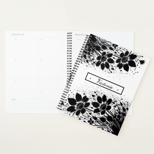 Agenda Bloom salpicado de tinta (Demostración)