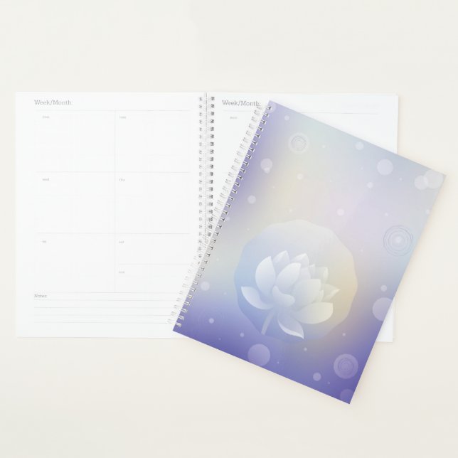 Agenda Blooming Lotus Hardcover Daily Planner (Demostración)
