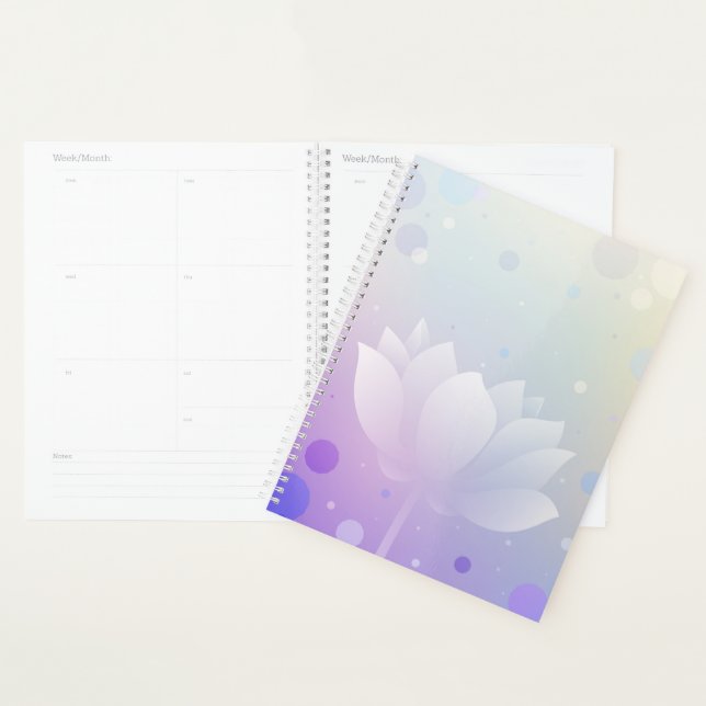 Agenda Blooming Lotus Hardcover Daily Planner (Demostración)