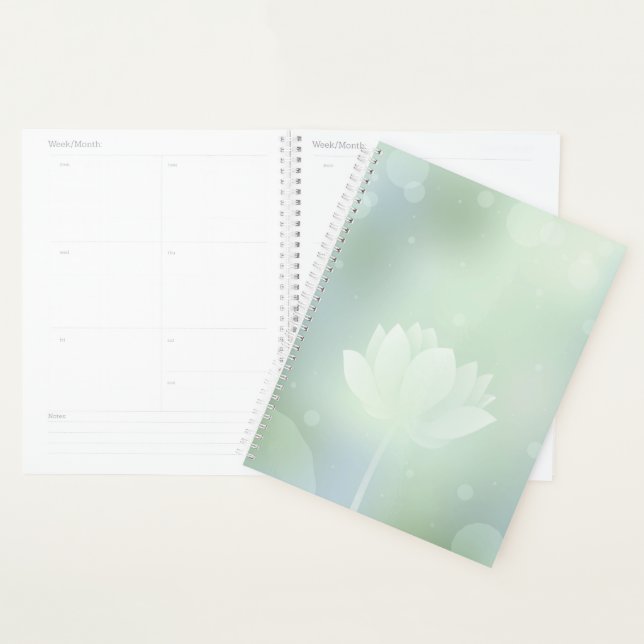 Agenda Blooming Lotus Hardcover Daily Planner (Demostración)