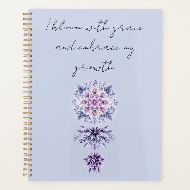 Agenda Blooming Serenity Mandala Planner (Anverso)