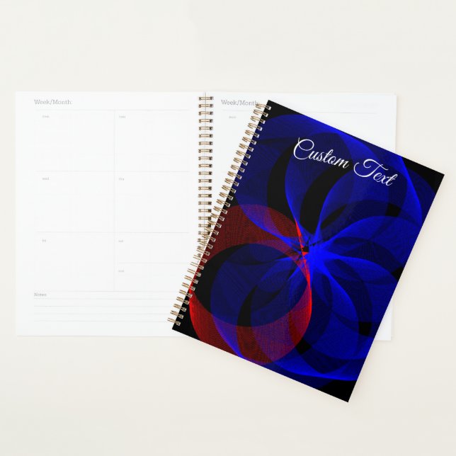 Agenda Blue Accent Rotation Geometric Spiral Planner (Demostración)