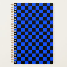 Blue and black checkerboard pattern