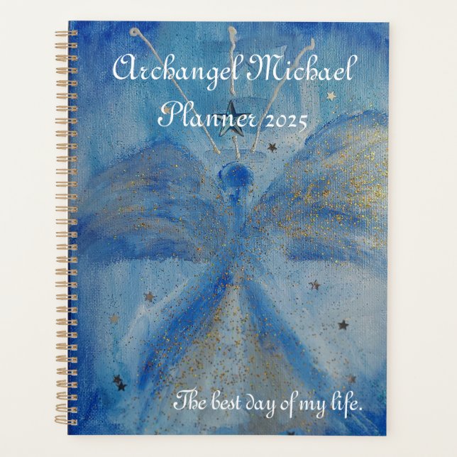 Agenda blue archangel Michael planner (Anverso)