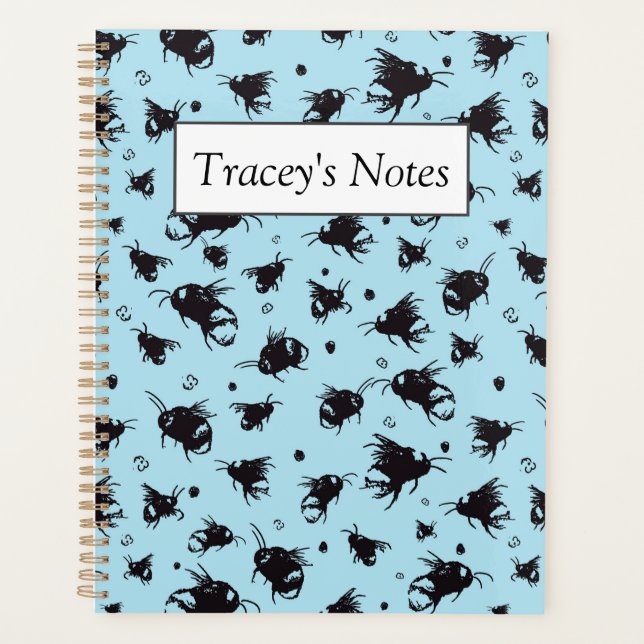 Agenda Blue Bee Planner - Regalo de vacaciones personaliz