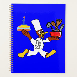 Agenda Blue Chef Ducky Kazoo Planeador de cumpleaños muy