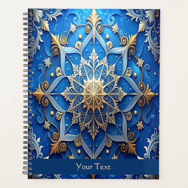 Agenda Blue Decorative Holiday (Anverso)