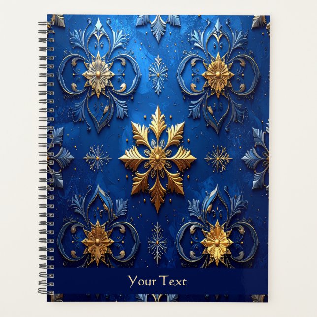 Agenda Blue Decorative Holiday Planner (Anverso)
