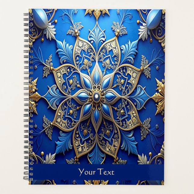 Agenda Blue Decorative Holiday Planner (Anverso)