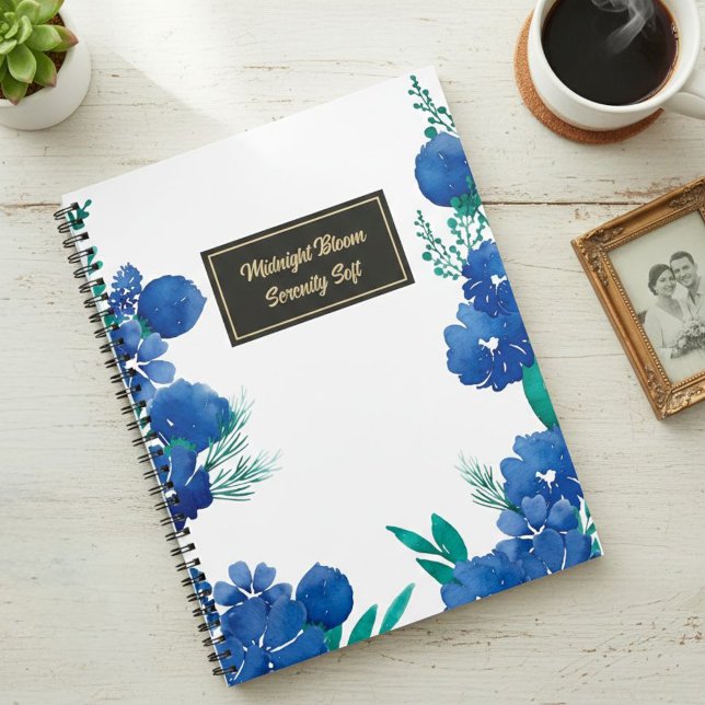 Agenda  Blue Floral Botanical Notebook (Subido por el creador)
